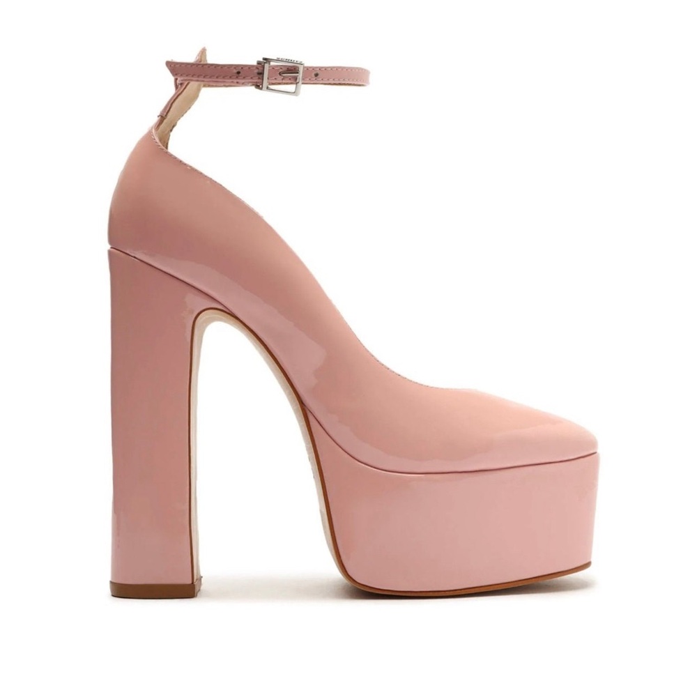 Brand new shoes. Schutz, shiny Renee Platform Pumps